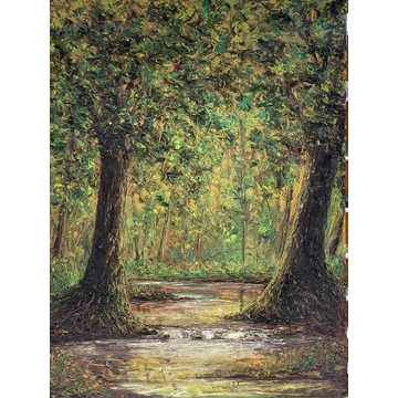 Sebestyén András Erdő akril festmény 60x80cm