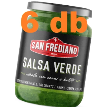 Salsa verde (zöldfűszeres  mártás) lampredottóhoz 6dbx185g San Frediano