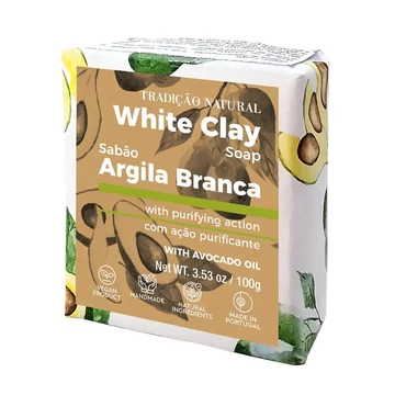 Szilárd szappan fehér agyaggal 100g Tradicao Natural