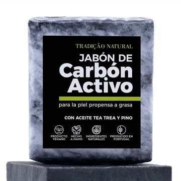 Szilárd szappan aktív szénnel 100g Tradicao Natural