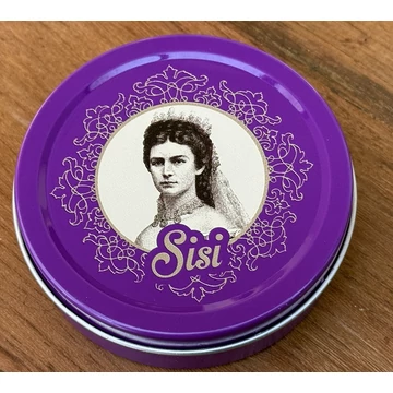 Kerek fém szelence Sisi