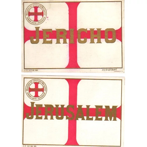 Vörös József  italkereskedő Esztergom 13 db italcímkéje