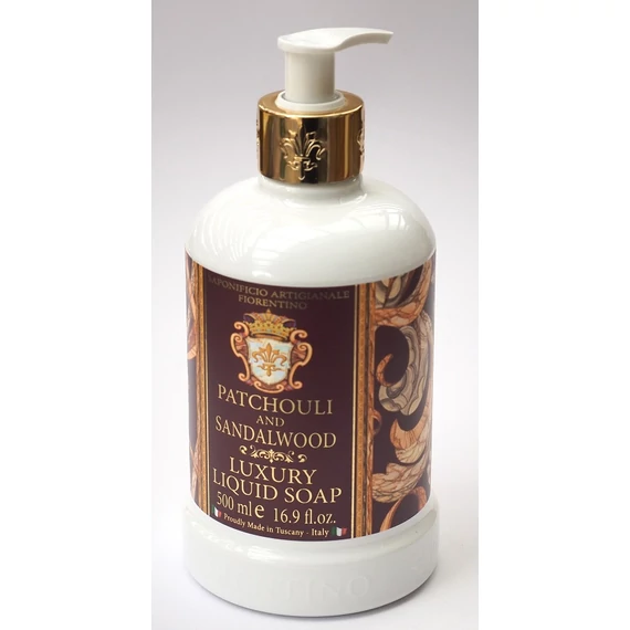 500ml Patchouli Sandalwood folyékony 100% növényi szappan - SA Fiorentino