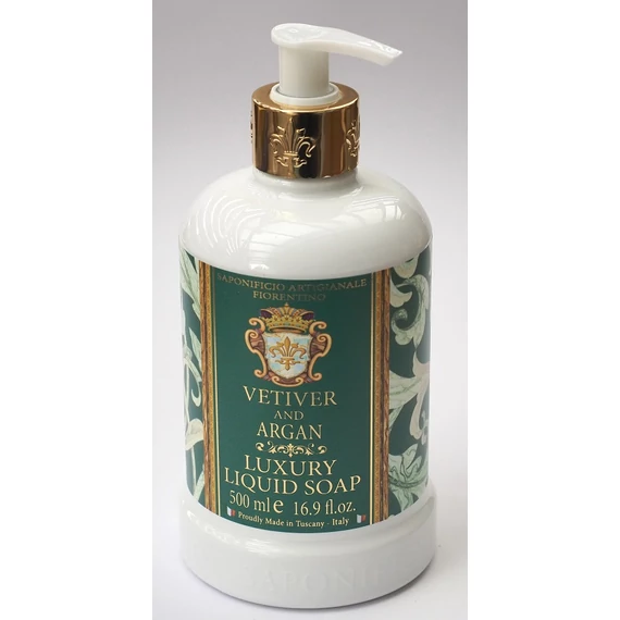 500ml Vetiver Argan folyékony 100% növényi szappan - SA Fiorentino
