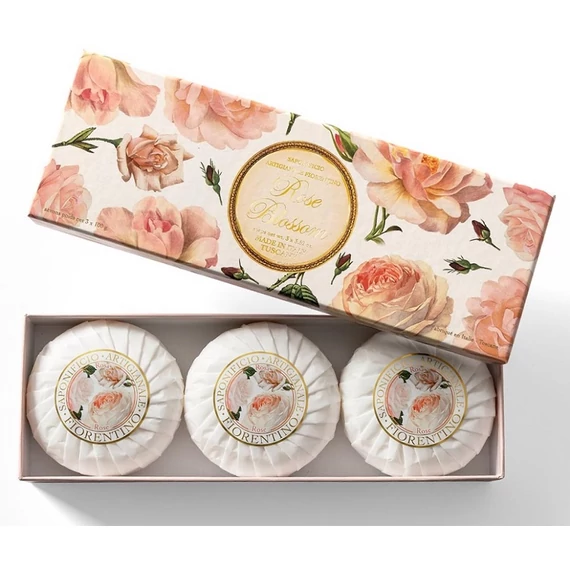 3x100g rózsa szappan készletben - SA Fiorentino