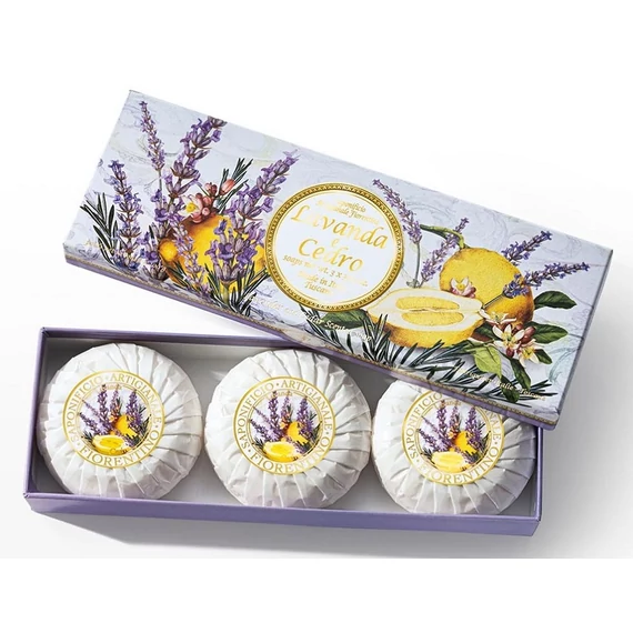 3x100g levendula cédrát szappan készletben - SA Fiorentino