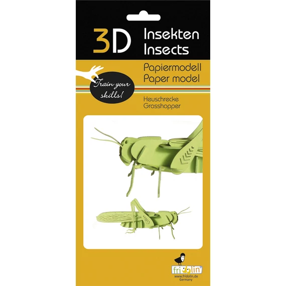 3D papírmakett szöcske