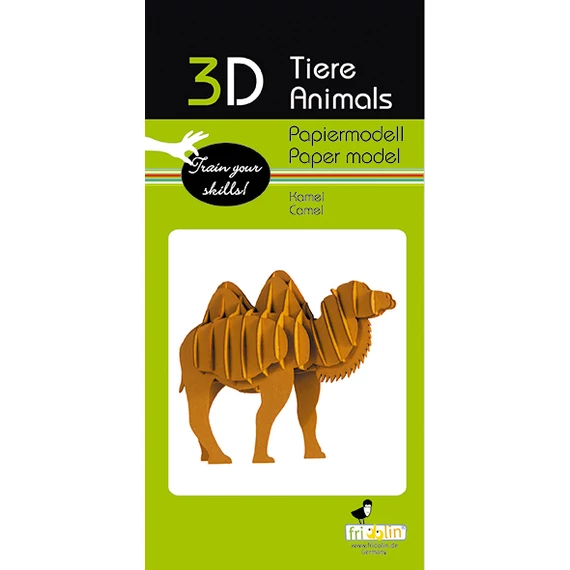 3D papírmakett teve