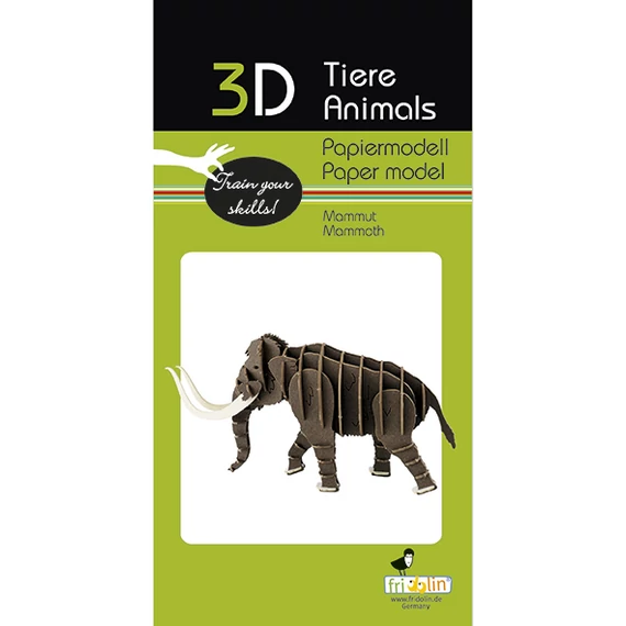 3D papírmakett mammut