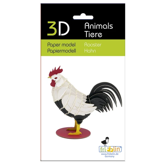 3D papírmakett kakas
