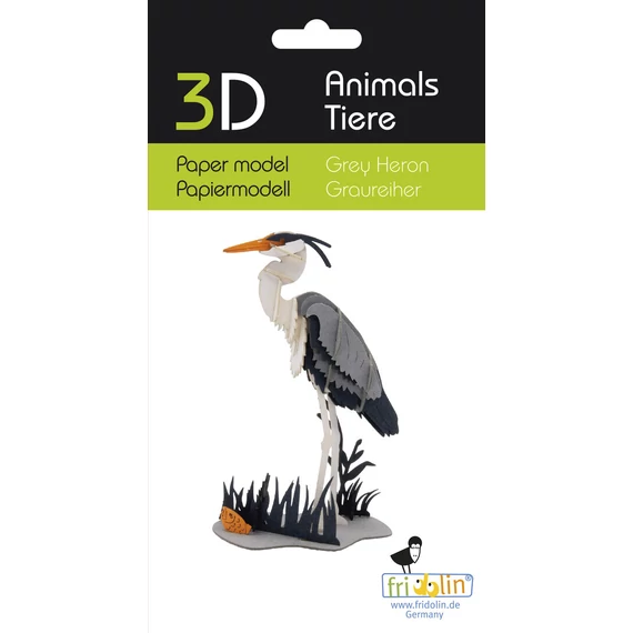 3D papírmakett szürkegém