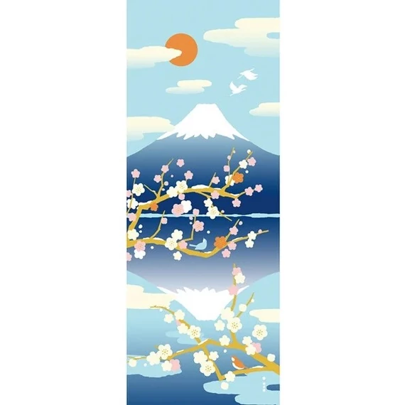Japán törölköző Fuji kék