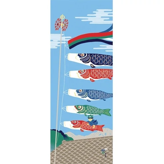 Japán törölköző Pontyok az égen
