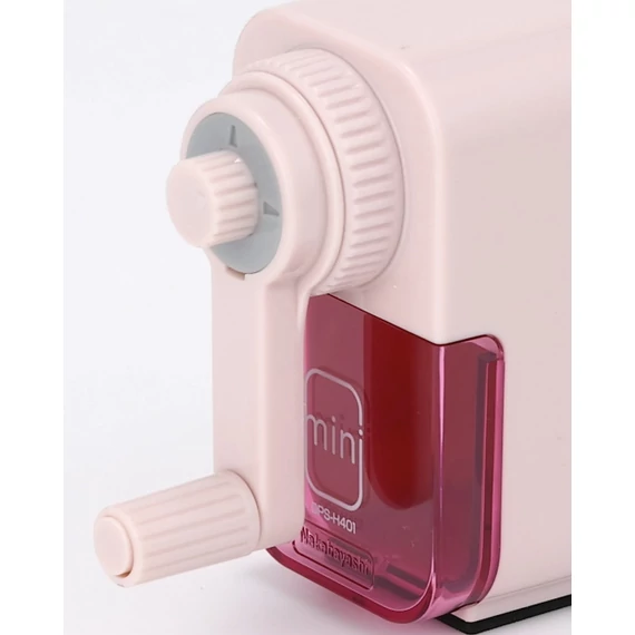 Asztali mini ceruzahegyező szürkés pink Nakabayashi