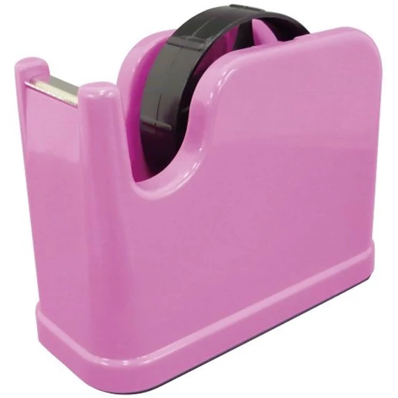 Asztali ragasztószalag adagoló-vágó pink Nakabayashi