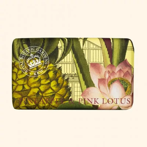 Kew Gardens ananász és rózsaszín lótusz illatú szappan The English Soap Company