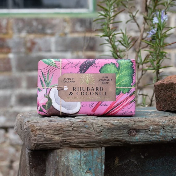 Anniversary rebarbara és kókusz illatú szappan The English Soap Company