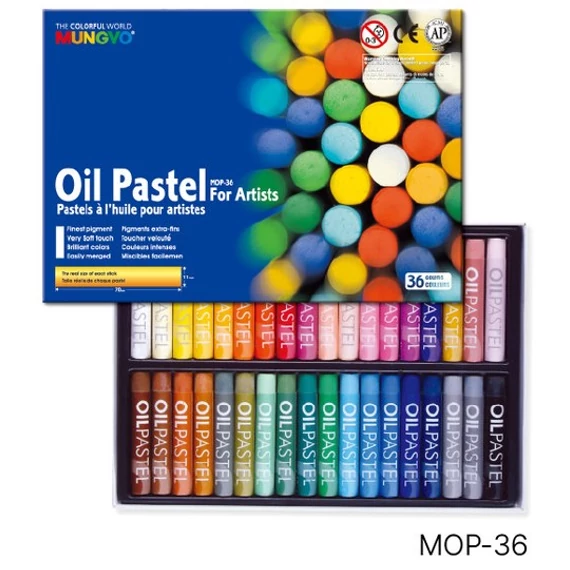 Olajpasztell készlet 36 szín Mungyo