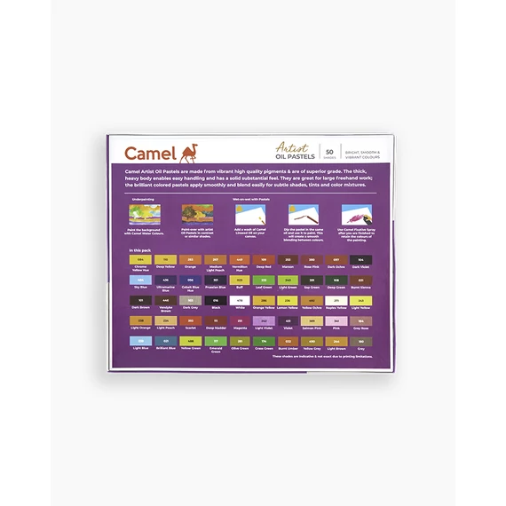Olajpasztell készlet 50 szín magas minőség Camel