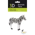 3D papírmakett zebra
