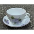 Ibolya mintás porcelán teáscsésze + alj