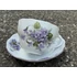 Ibolya mintás porcelán teáscsésze + alj